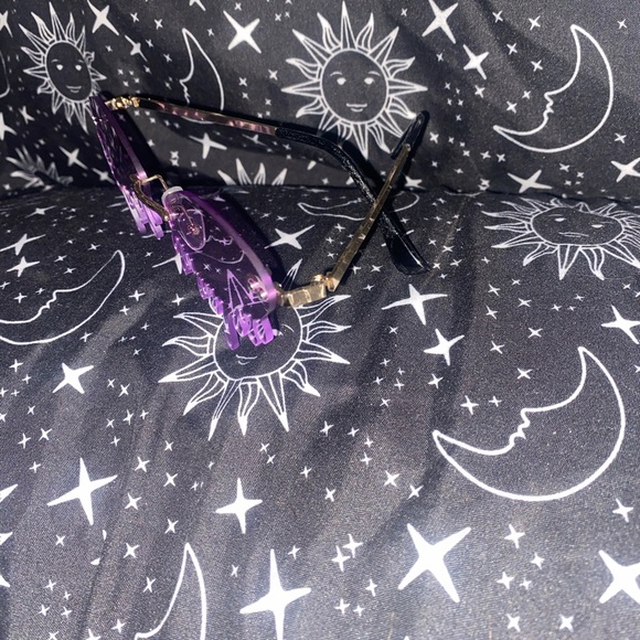 Purple Rimless Tear Shades - Picture 5 of 9